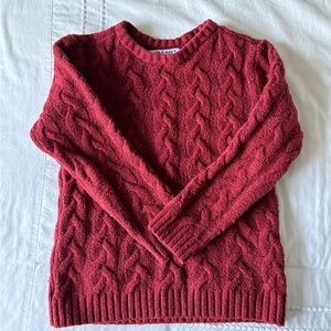 Old Navy Kids Red Cable Knit Sweater
